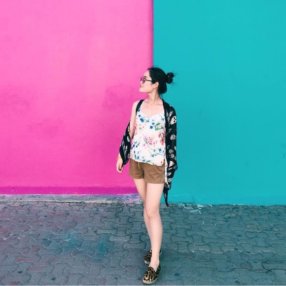 Theory Vaneese Garden Print floral Silk white Top Silk camisole size XS/P/TP - Picture 11 of 13